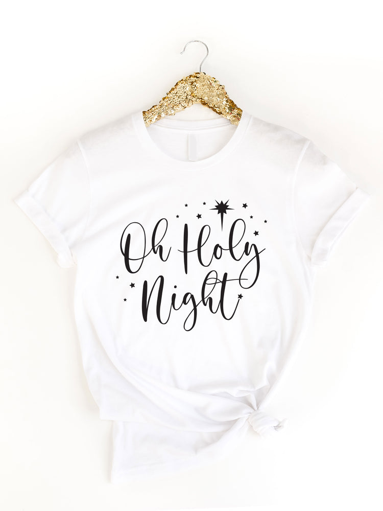 Oh Holy Night Graphic Tee – Tickled Teal LLC