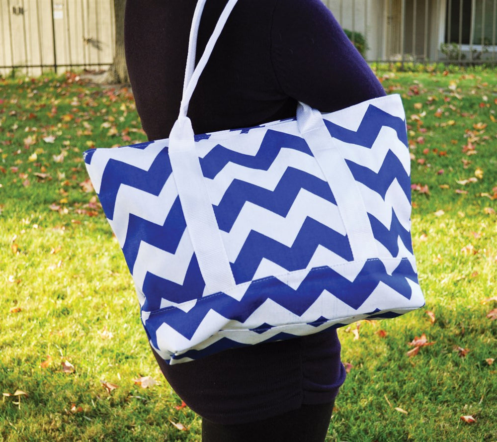 chevron tote bag