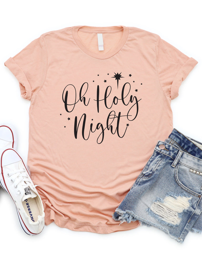 Oh Holy Night Graphic Tee – Tickled Teal LLC