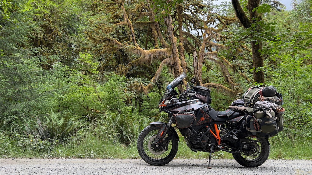 ktm on side of gravel road 