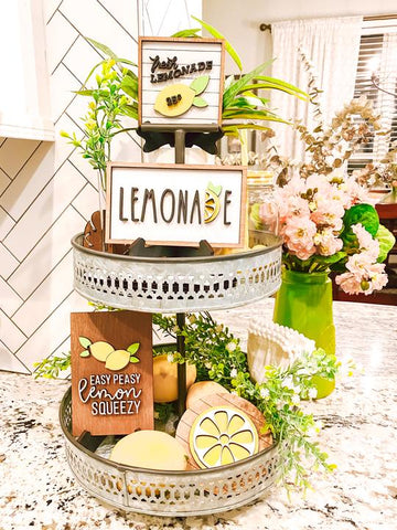 Lemon Tiered Tray