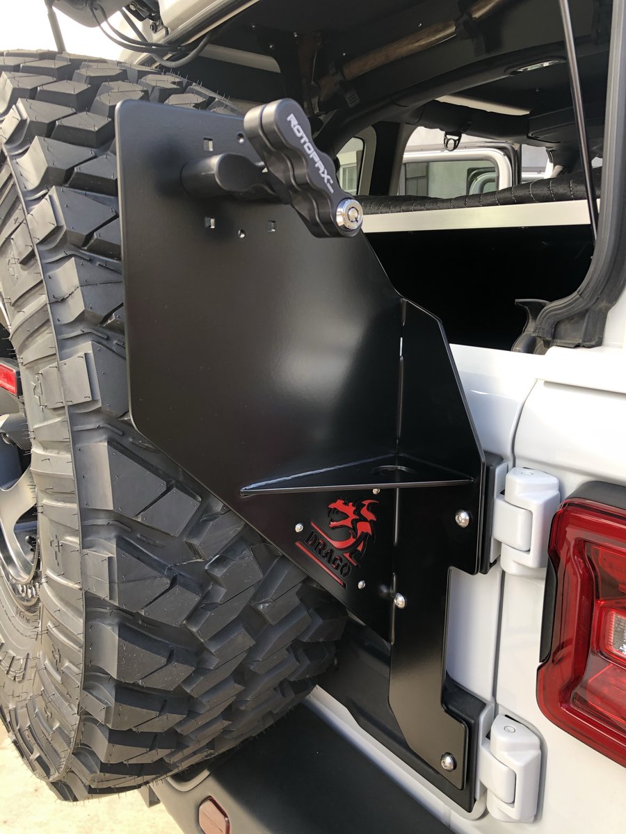 RotoPax Spare Tire Mounting Bracket for Jeep JL | Drago Jeep Products –  Drago Jeep Products
