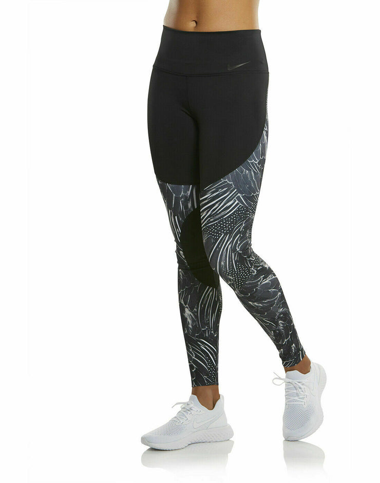 Nike Women's Power Hyper Fit Flutter Print Tights CD8578 010 Mul – Elevated Gear