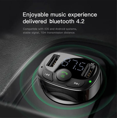 HomeUp™ Bluetooth FM Transmitter MP3 Player Dual USB Car Charger