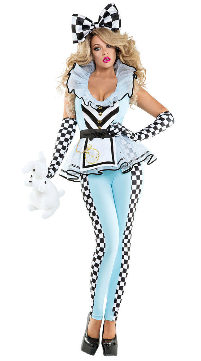 Sexy Alice In Wonderland - Sexy Starline Little Lost Alice Wonderland Blue Catsuit Costume S6091 â€“  Kali Kouture Boutique