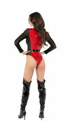 Roma Sexy Playboy Racecar Driver Red & Black Bodysuit 2pc Costume PB121