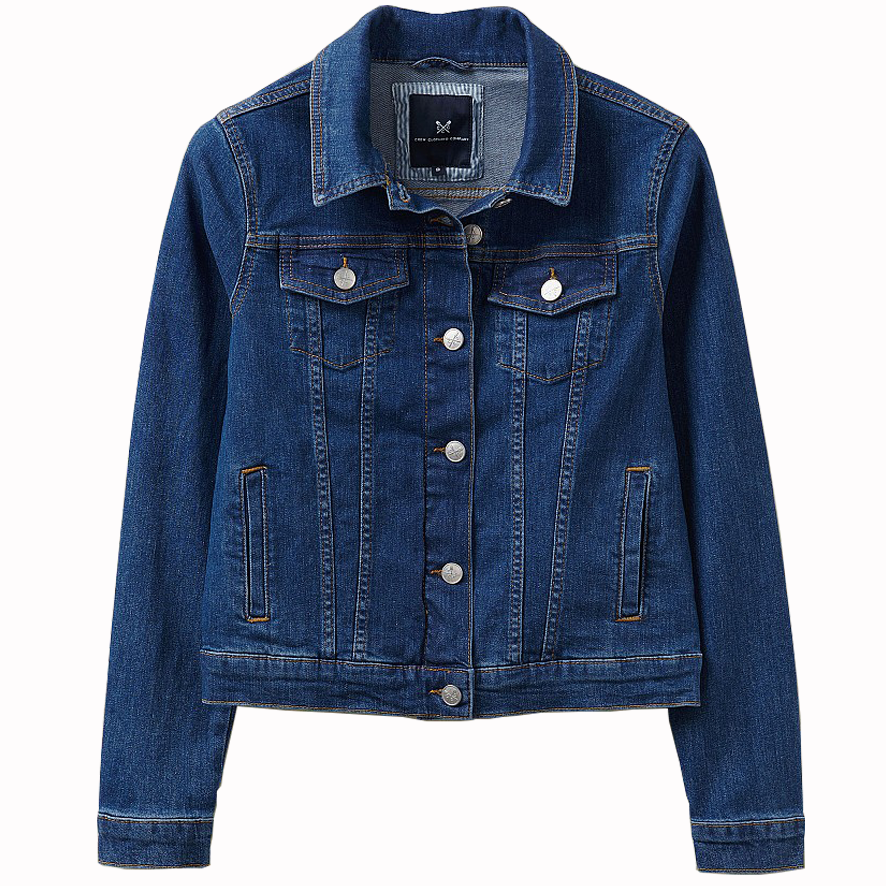 Crew Clothing Denim Jacket - Mid Wash Blue – Clarkes Country Stores