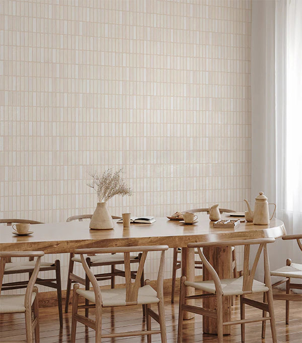 Terra Tessel, Pattern Wallpaper in dining room