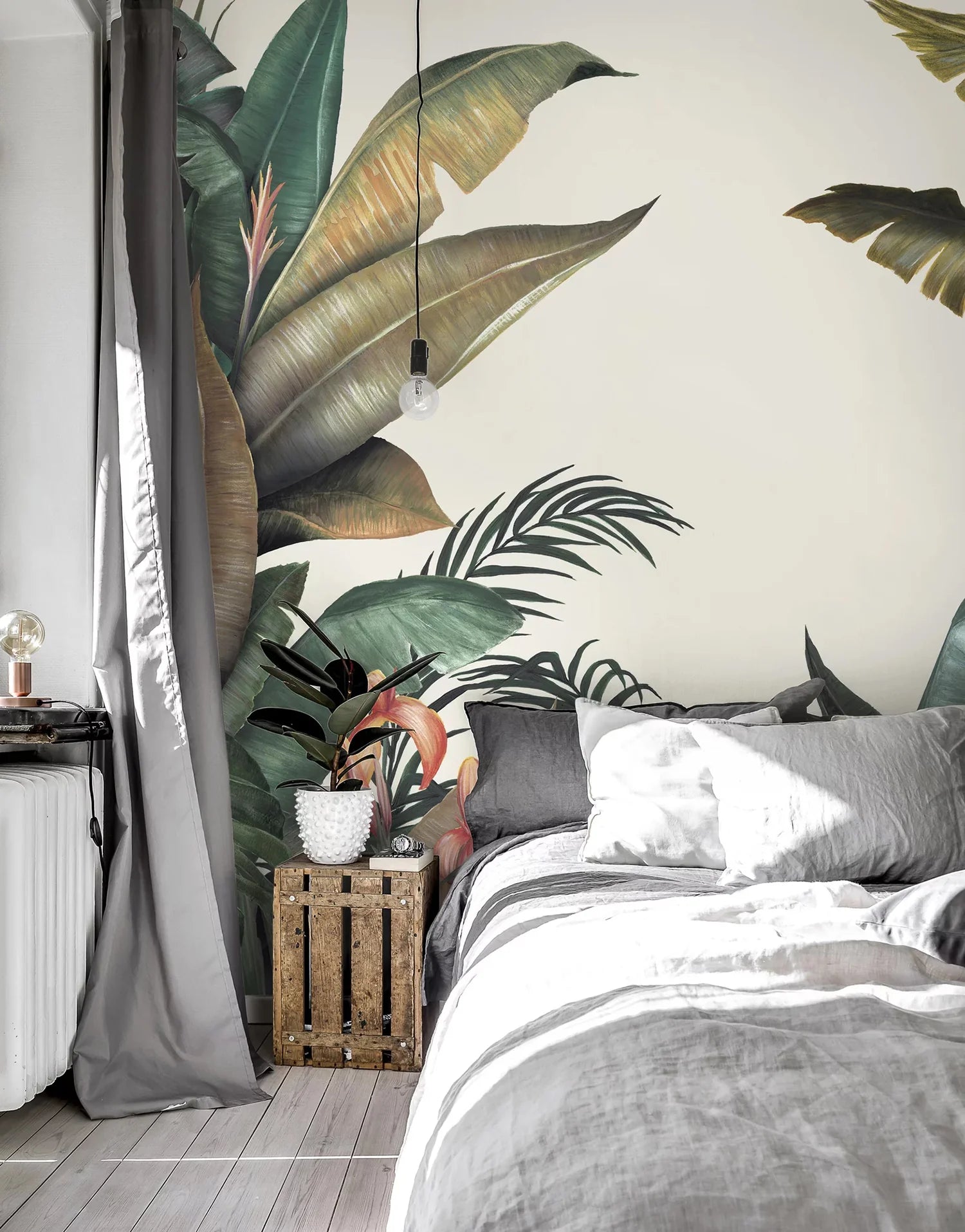 Tropical Forest, Mural Wallpaper in bedroom