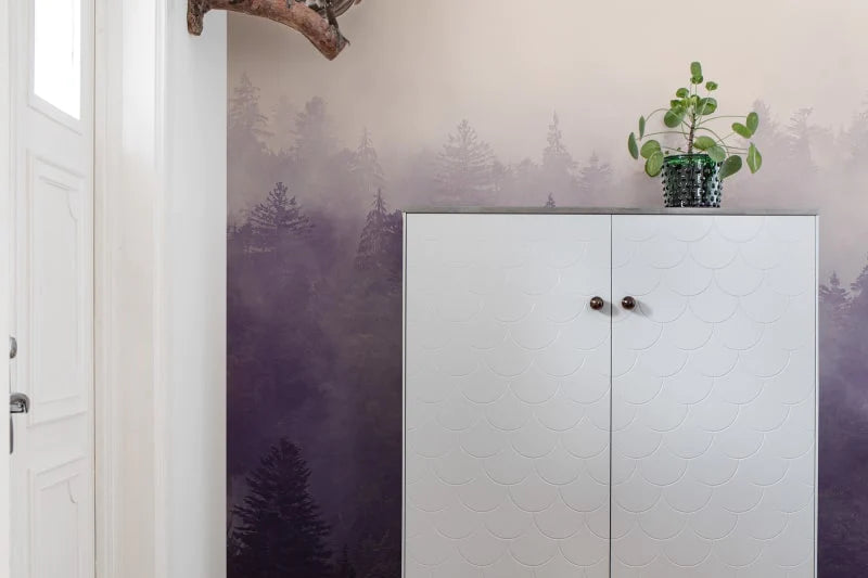 Misty Wildwoods, Landscape Wallpaper in the home. 