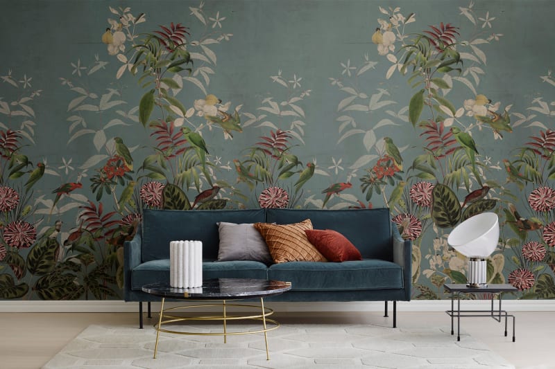 Mystical Garden Wallpaper in living room