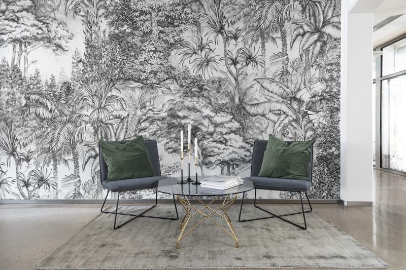 Secret Garden, Wallpaper in living room