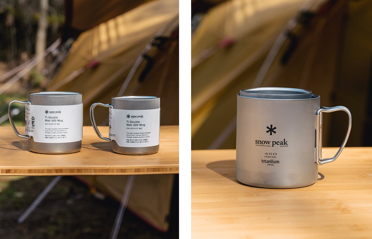 New: Renewed Ti-Double Mugs – Snow Peak