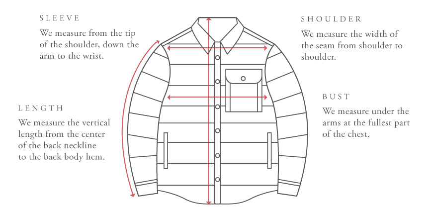 Outerwear Sizing Guide