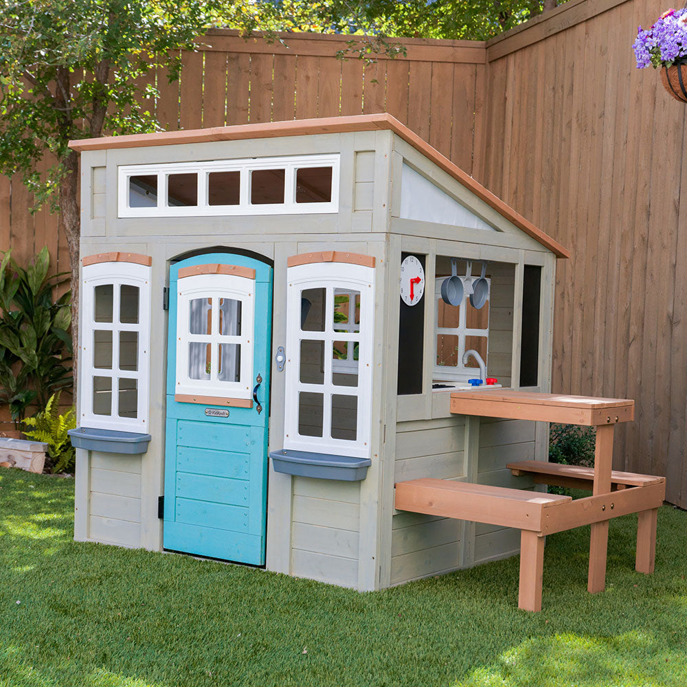 wooden outdoor playhouse