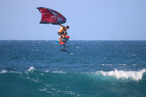 Wingfoil board jump