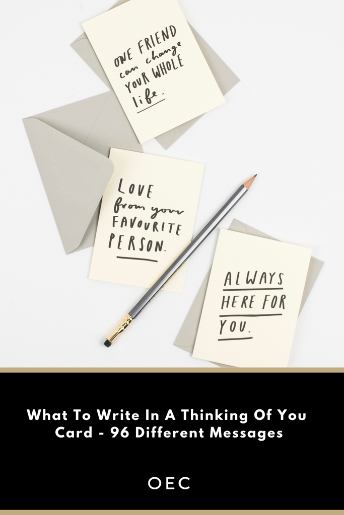 What To Write In A Thinking Of You Card - 96 Different Messages