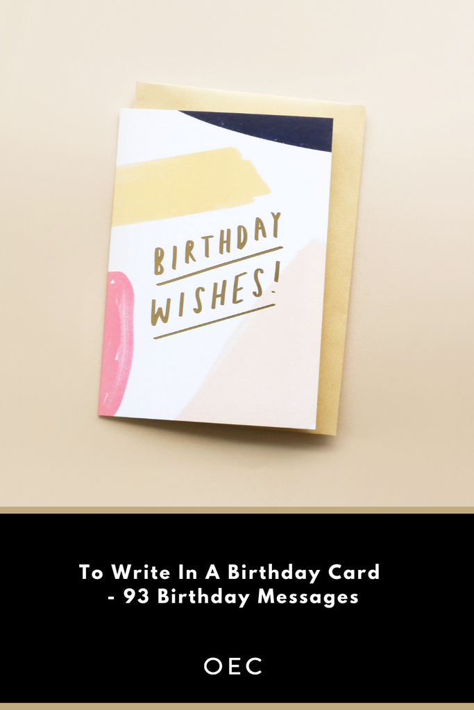 To Write In A Birthday Card - 93 Birthday Messages Pinterest