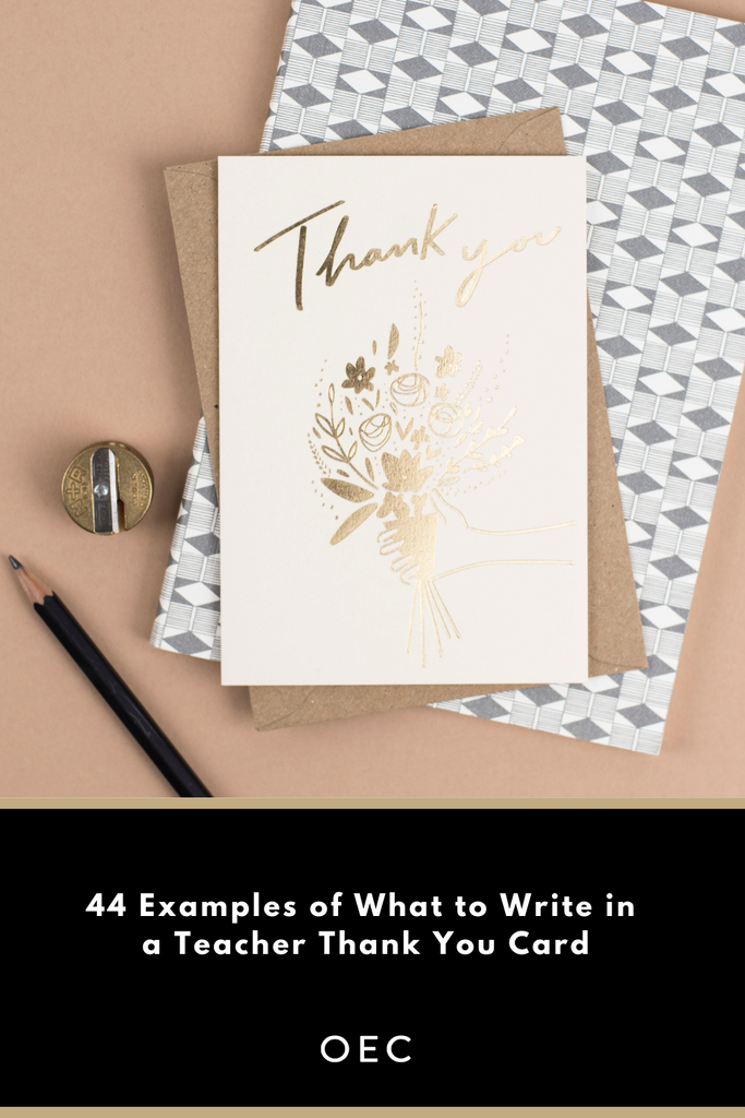 44 Examples of What to Write in a Teacher Thank You Card - Pinterest