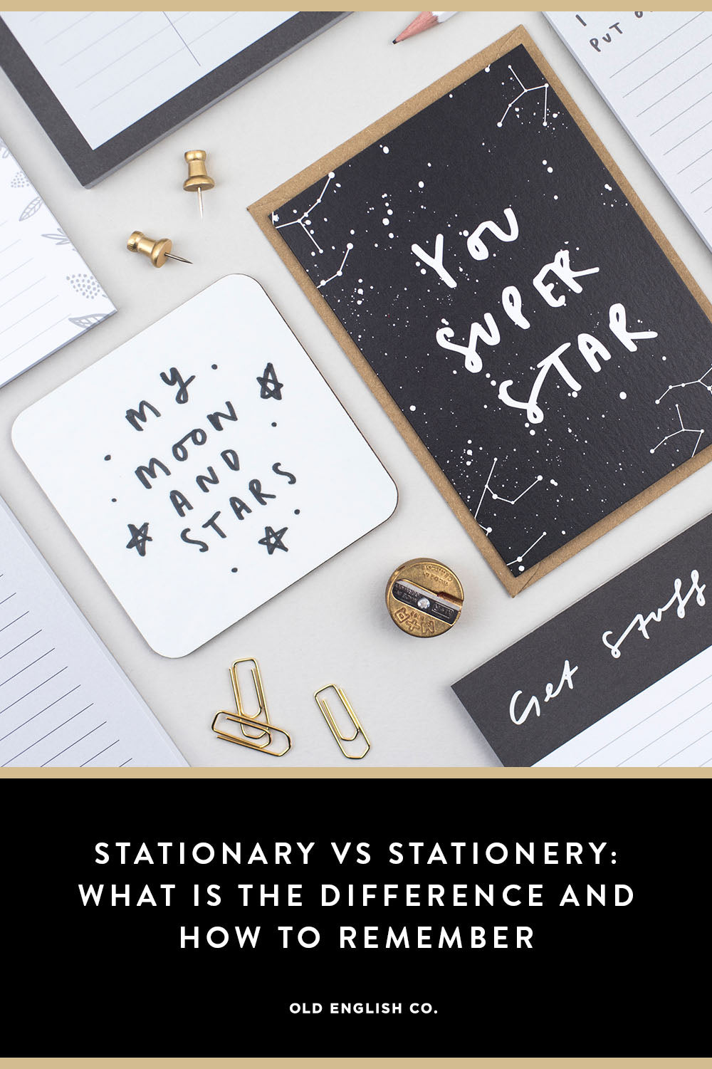 Stationary vs Stationery: What is the difference and how to remember