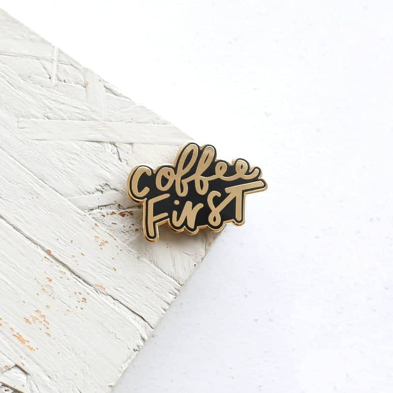 Enamel Pins Hand Lettered Typography Pins Pin Badges Lapel Pins — Old English Company