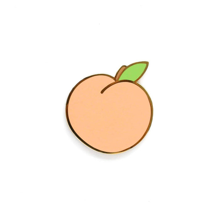 Peach Enamel Pin — Old English Company Hand Lettered Stationery And Ts