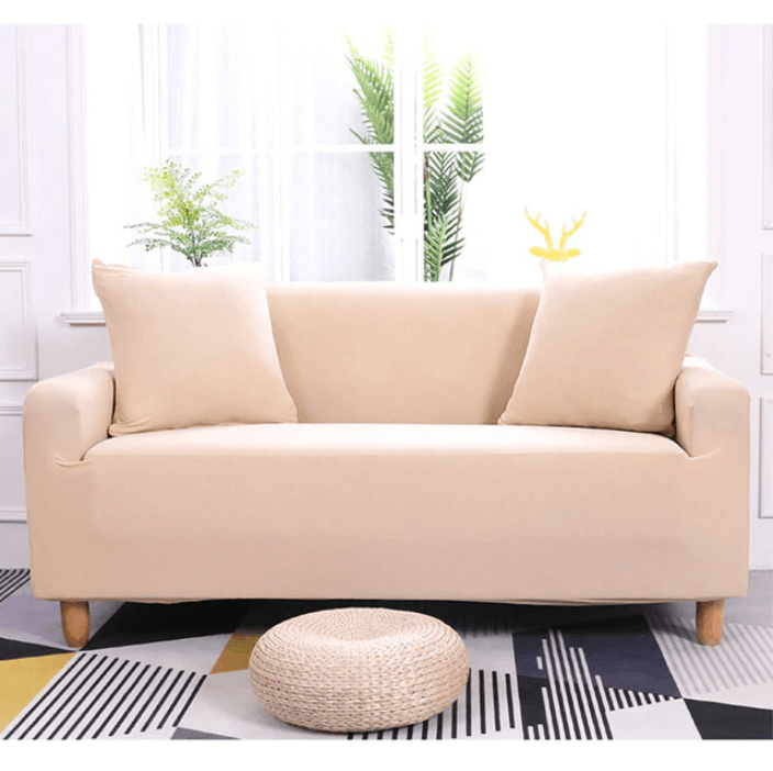 Housse De Canapé - Extensible Universelle Beige