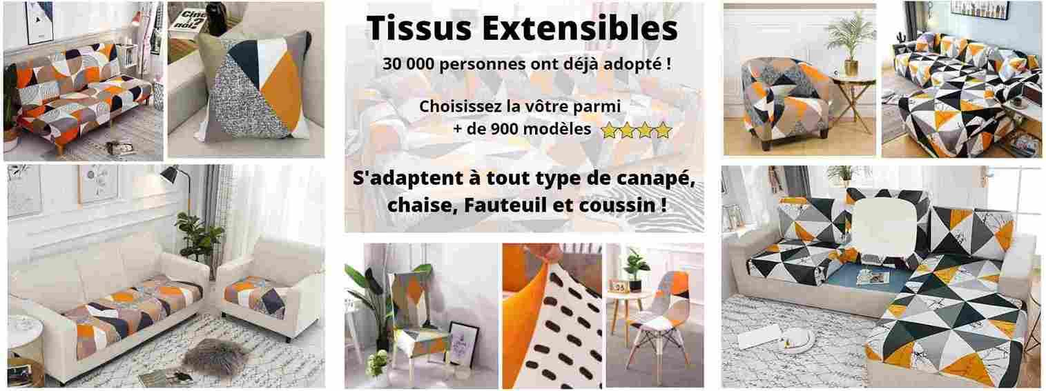 Housse de canapé tissus extensible