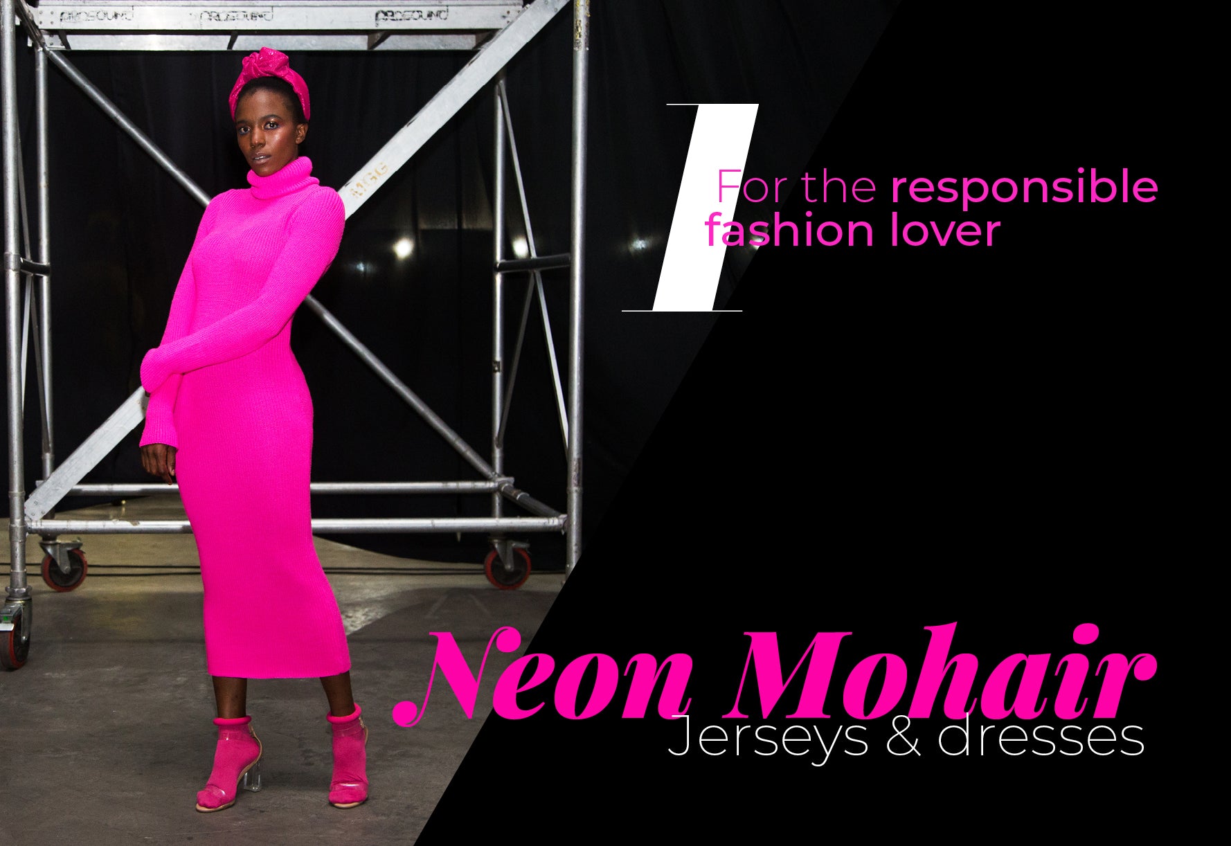 ERRE Neon Mohair dress