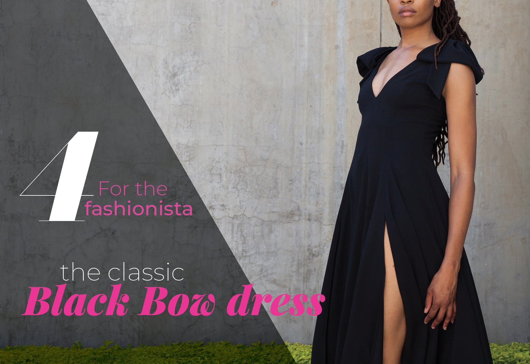 ERRE Black bow dress