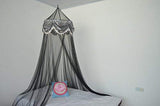 OctoRose Large Hoop Sequins Valance Bed Canopy Mosquito Net Elegant  Screen Netting fit Crib Twin, Full, Queen, King or Cal king size Bed