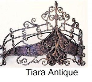 Metal Wall Teester Bed Canopy Drapery Bed Crown Hardware Sculpture