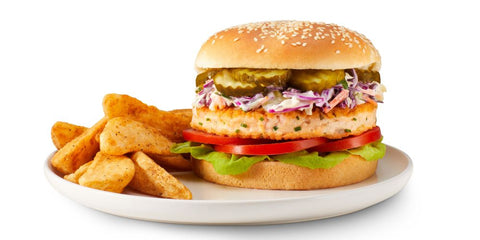 Shrimp & Salmon Burger Recipe