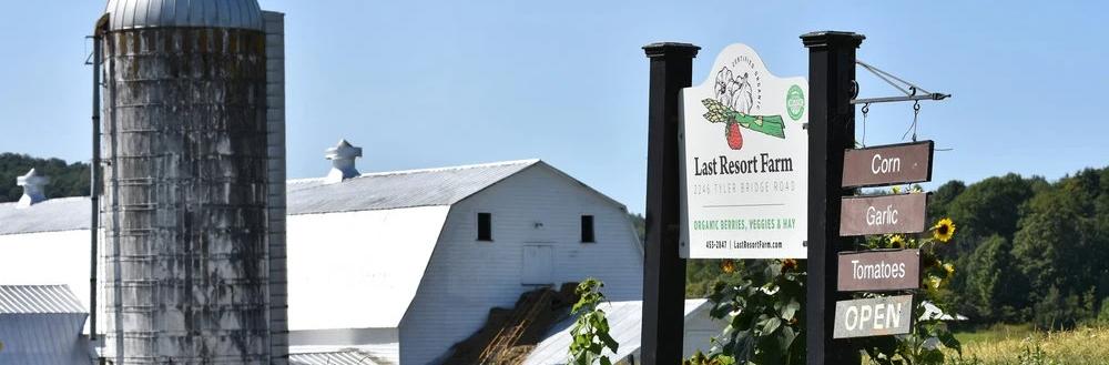 Last Resort Farm sign