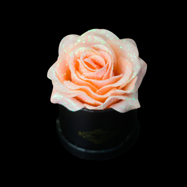 Belle Fleuriste - Red Glitter Roses Black Box 5 Roses – BelleFleuristeUK