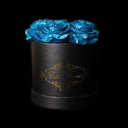 Belle Fleuriste - Purple Glitter Roses Black Box – BelleFleuristeUK