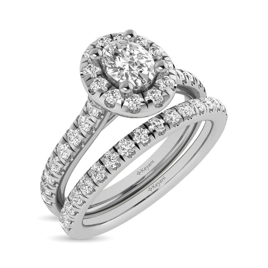 14KT White Gold 1Ct.Tw. Diamond Bridal Ring