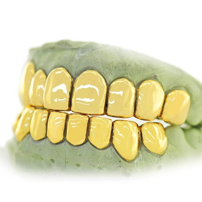 NEW Deluxe Carre Cut Invisible Grillz 10 Teeth VVS Diamonds