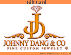 Silver CZ Johnny Dang Logo Pendant