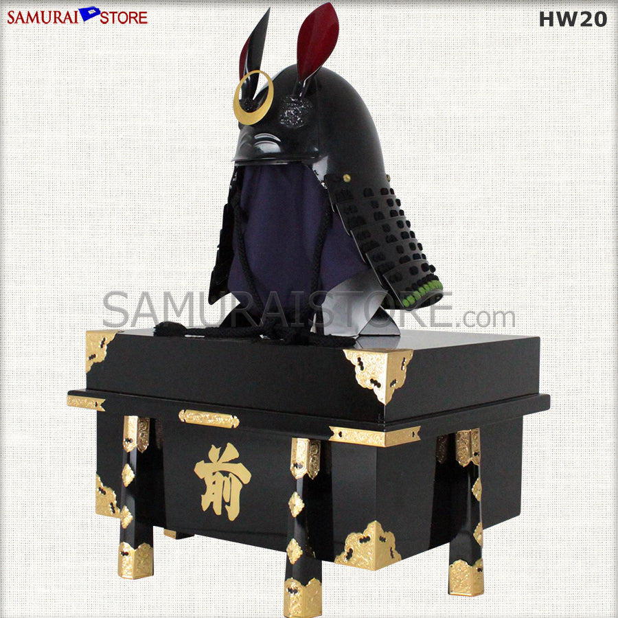 H004 黒塗 日根野頭形兜 - サムライストア SAMURAI STORE