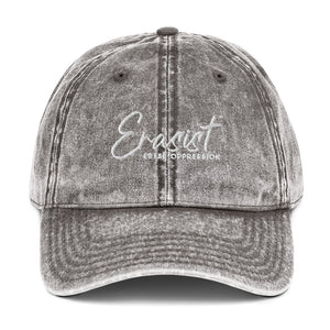 Erasist™ Logo Erase ERASE OPPRESSION Vintage Cotton Twill Cap - Erasist | Erase The Hate