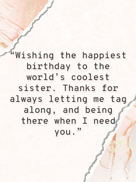 100 Thoughtful Quotes To Say Happy Birthday Sister Fortune Frame