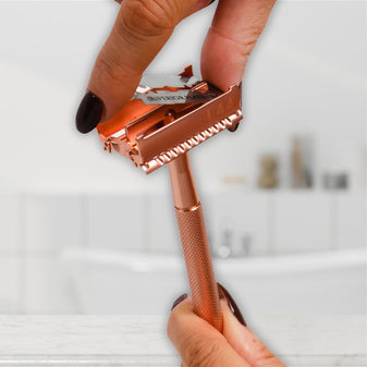 butterfly safety razors make it easy to change blades