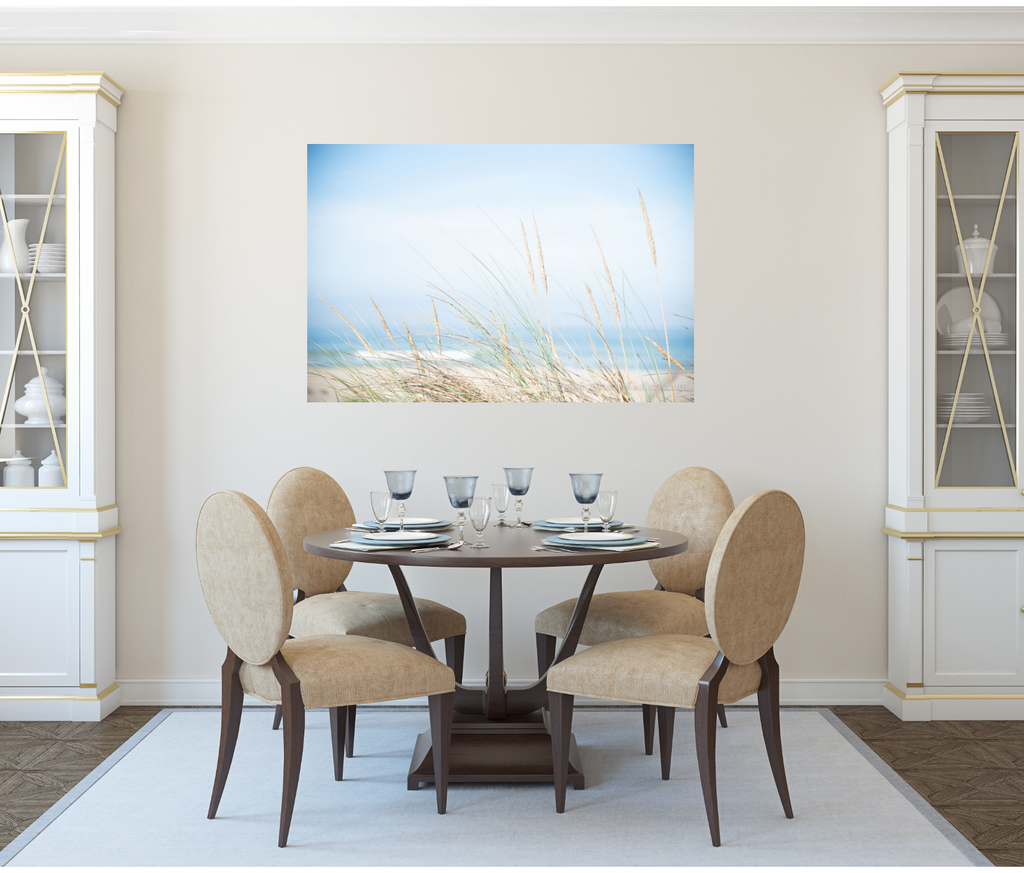 Beach Dunes Photograph on the dining room wall