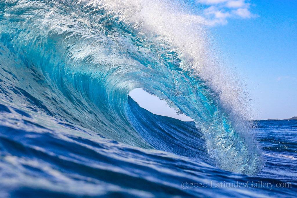 Blue Room - Inside a Hawaiian Wave Barrel Fine Art Photo – Latitudes Gallery