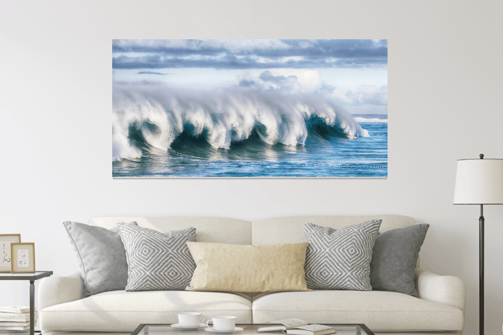 Designart Ocean Wave Movement III Modern Landscape Beach Metal Wall Art -  Bed Bath & Beyond - 38187806