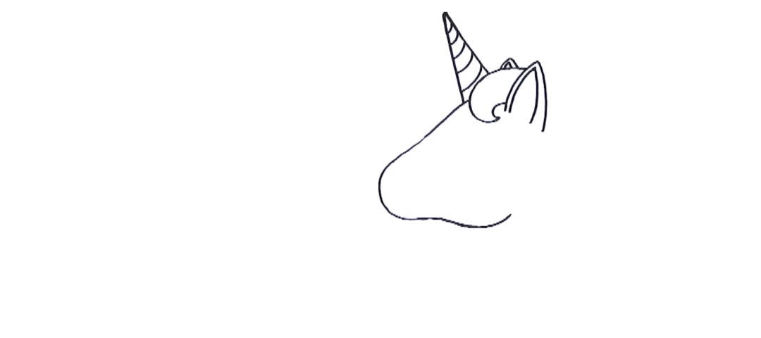 Dessiner un Smiley Licorne Kawaii Facilement