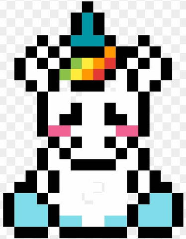 Pixel Art Bébé Licorne