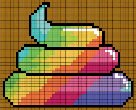Pixel Art Caca Licorne