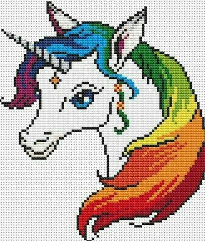 Pixel Art Licorne Difficile